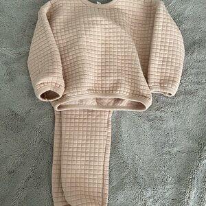 Quincy Mae Kids Quilted Sweater set